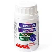 экко+ дрожжи пивные таб 0.45г n100 кальций.магний.вит.д3