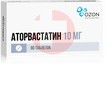 Справочник препаратов: АТОРВАСТАТИН ТАБ. 10МГ №90